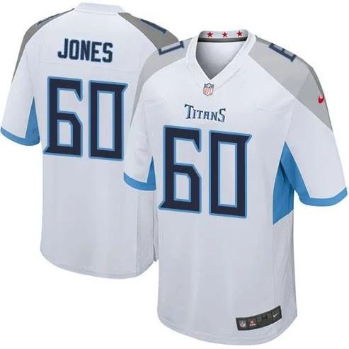 Men Tennessee Titans #60 Ben Jones Nike White Game NFL Jersey